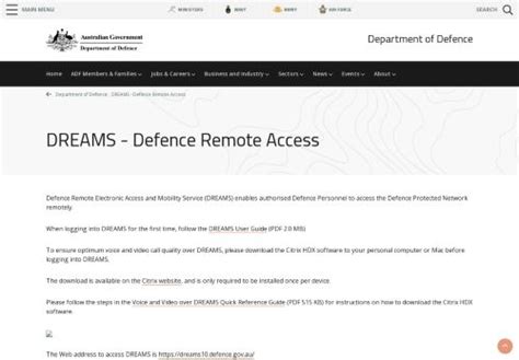 dcac.dreams defence.gov.au